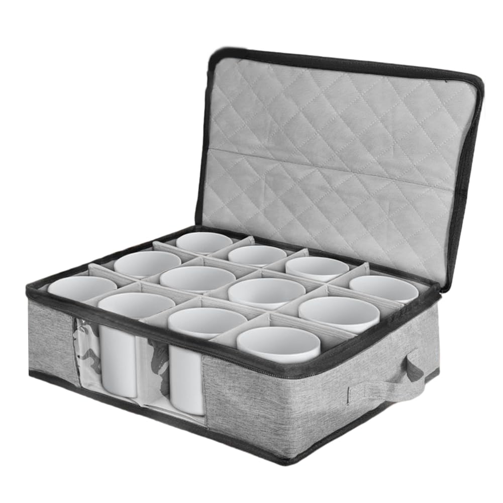 Mallette de protection tasses à café avec séparateurs amovibles anti-choc Ey