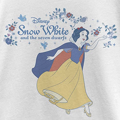 Disney Snow White Floral Colorful Style Girls Standard T-Shirt2