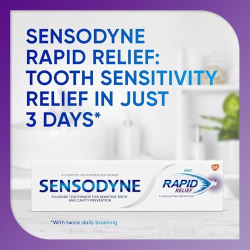 Sensodyne Rapid Relief Sensitivity Toothpaste, Mint, 3.4 oz (Pack of 2) - image 4