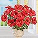 Collections Etc Bright Tropical Faux Hibiscus Bushes - Set of 3, Outdoor or Indoor Decorative Accent
