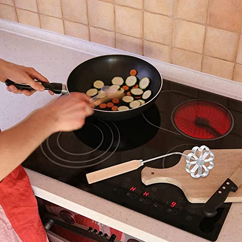 Rosetón para buñuelos de hierro con asa desmontable que asegura una fritura crujiente perfecta 5