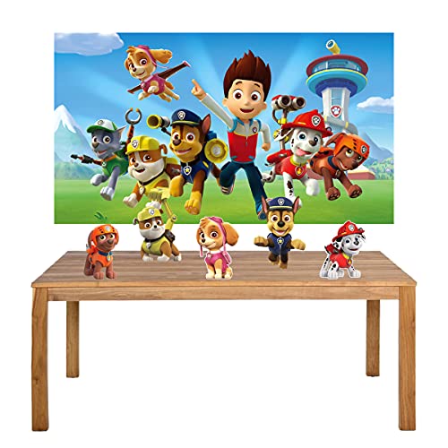 Kit Festa Patrulha Canina Display + Painel 100x60cm