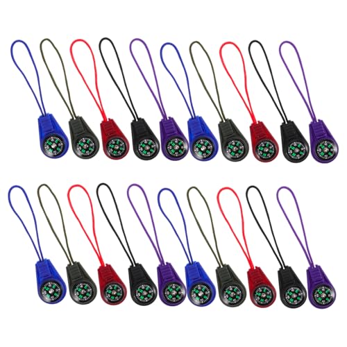 Brújula plástica portátil con cordón 50 piezas Toyvian miniatura 1