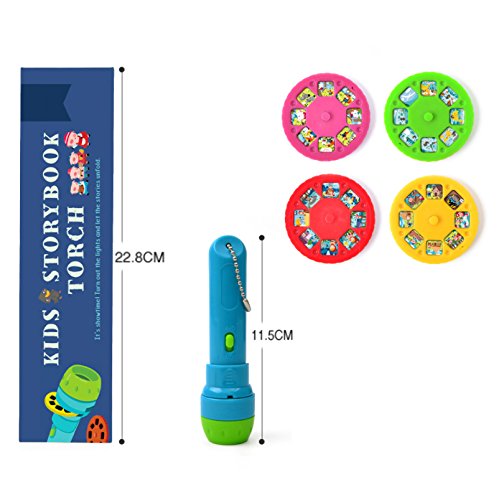 XLKJ Quattro bambini Storie classiche Proiettore Torcia storia Storie proiettore Giocattoli con 32 scene per bambini Bambino Teen giocando - Image 5