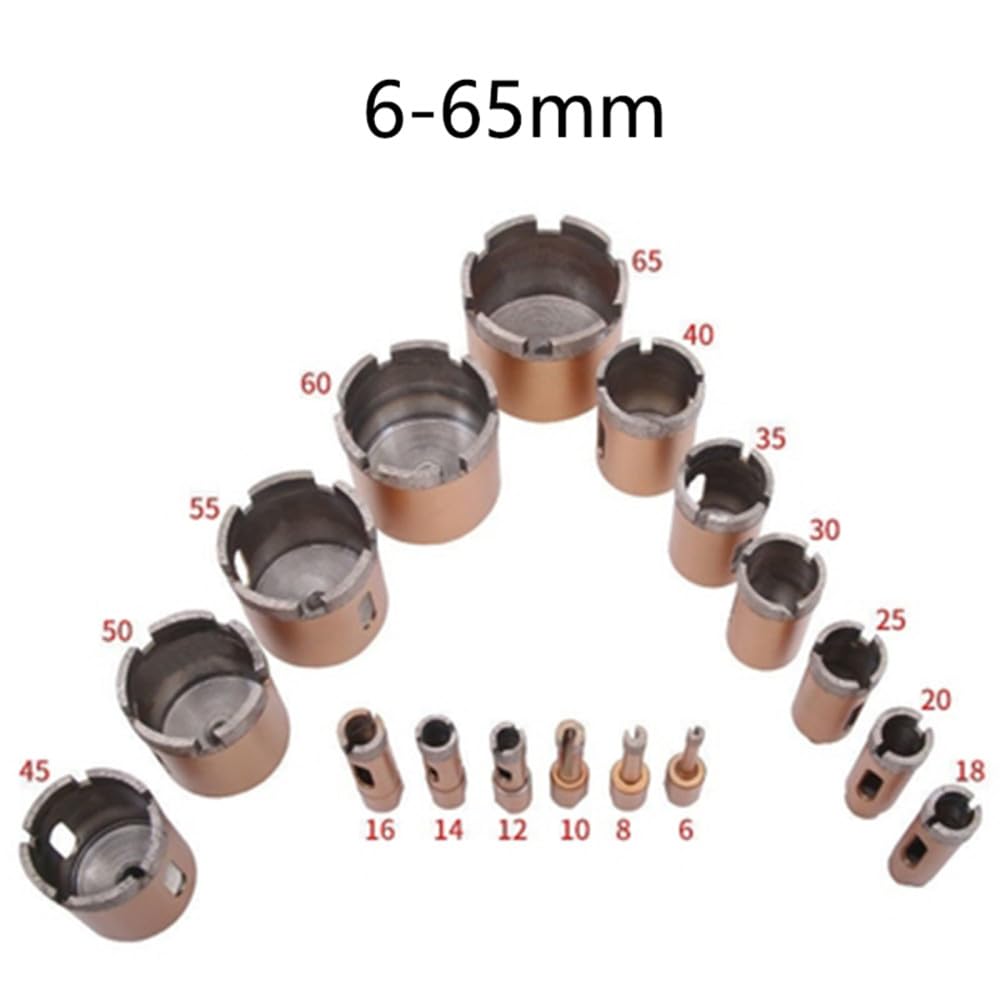 1 sztuk 6-65mm diamentowy rdzeń do spiekania otwornica do marmuru granitu cegła płytka ceramiczna otwieracz do betonu szlifierka kątowa wiertła, 45mm