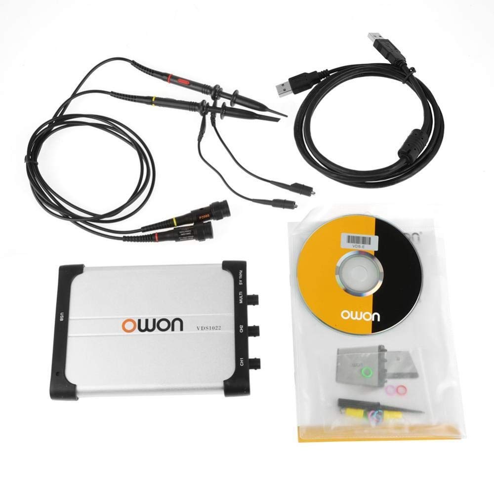 VDS1022 USB virtual osciloscopio 100MSa / S 25 MHz Canal Doble for PC Set Para laboratorio