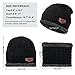Winter Beanie Hats Scarf Gloves Set Thick Warm Slouchy Beanies Hat Knit Skull Cap Neck Warmer for Men Women, Hat Scarf Set-a-black