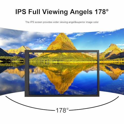 Image of VSDISPLAY 7'' PC Case Screen 1280x800 Computer Temperature Display,Black | Supports Theme Editor DIY CPU GPU RAM Data Monitoring