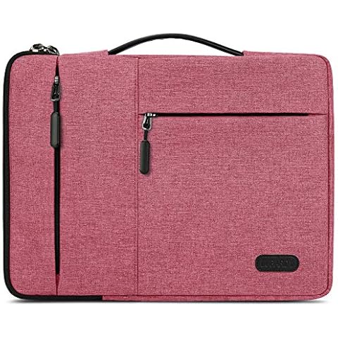 Funda Portátil Lubardy 13-14" Impermeable Rosa Roja Cover