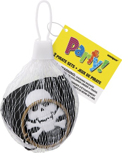 Pirate Eye Patch and Earring Sets, 4 Ct.