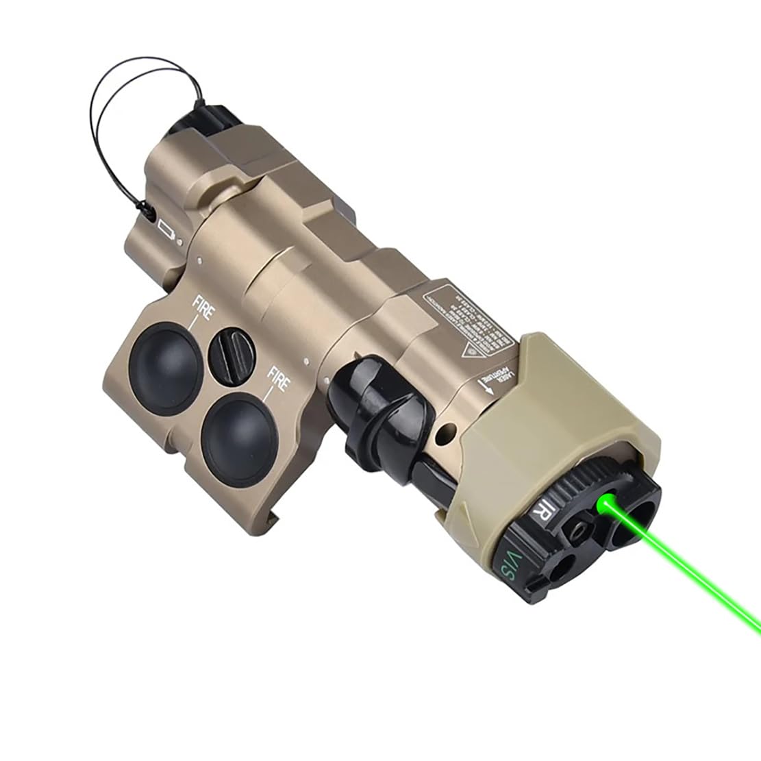 Metal ML C+ Box Laser Sights?with IR Laser + Red/Green/Blue Laser Sight + IR Fill Light + Strobe/Momentary/Constant Modes Whitelight LED 220 Lumens Flashlight (Green Laser DE (Metal))