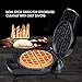 Waffle Maker with Removable Plates, REDMOND 3-in-1 Non-Stick Sandwich Maker Waffle Iron Panini Press Grill for Breakfast 800W Black