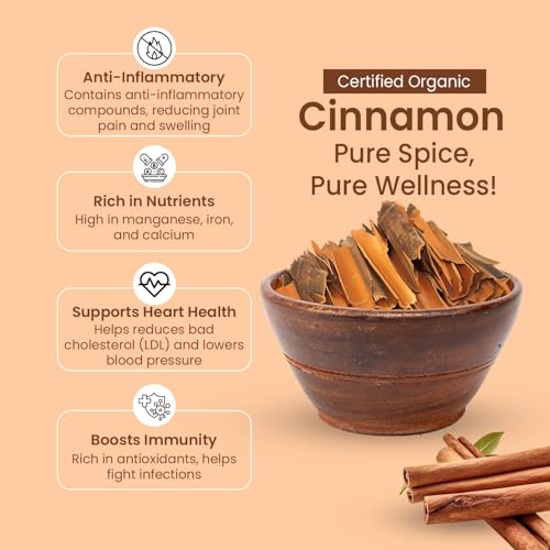Image of Pure Tree Certified Organic Dalchini Whole | 850 g | Cinnamon Stick | Cinnamon Bark | Spices Whole | Garam Masala | Sweet Aroma & Flavour
