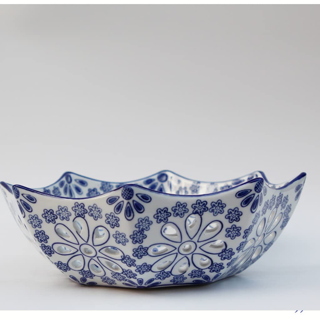 Talerz do przechowywania owoców i warzyw – porcelanowa ceramiczna pusta skórka melona do przekąsek i suszonych owoców – idealna do aranżacji blatu kuchennego