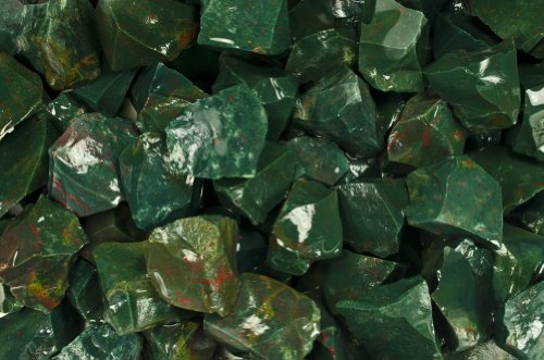 Fantasia Materials: 1 Lb Bloodstone Rough Stones From India #TOP4