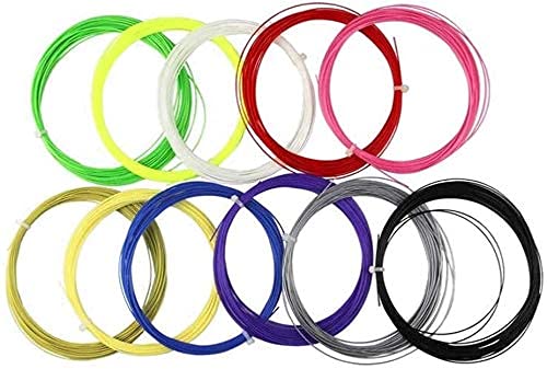 High Resilience Badminton String (Multi, 0.7MM, 10M) - Pack of 4