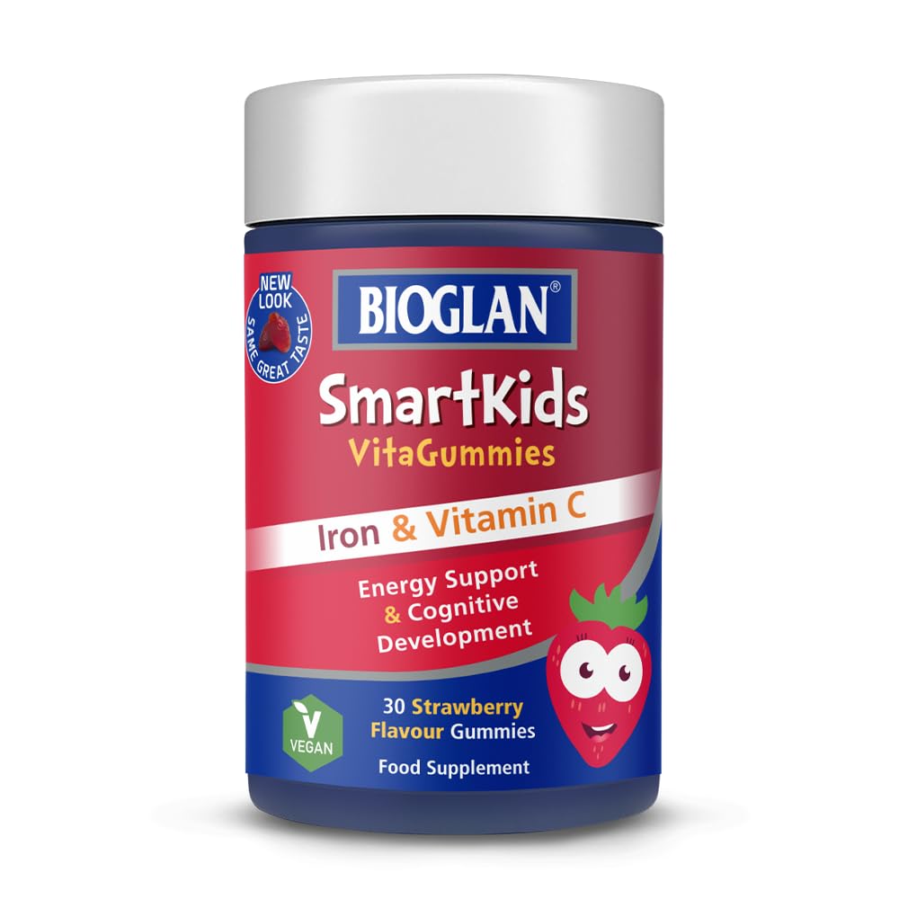 Bioglan SmartKids Iron | Vitamin C | Energy Support | 30 Gummies