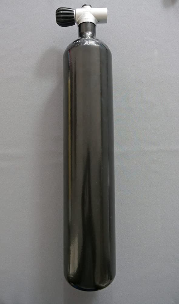 Bouteille de plongée 3 litres 300 bar complète avec valve noire M25x2
