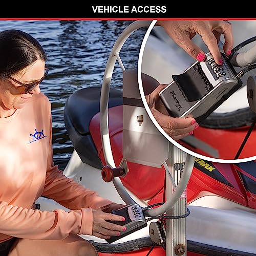 Master Lock 5482EURD Key Safe with New Innovative Design, Flexible Cable Shackle,Outdoor Key Lock Box, Capacity - Image 3