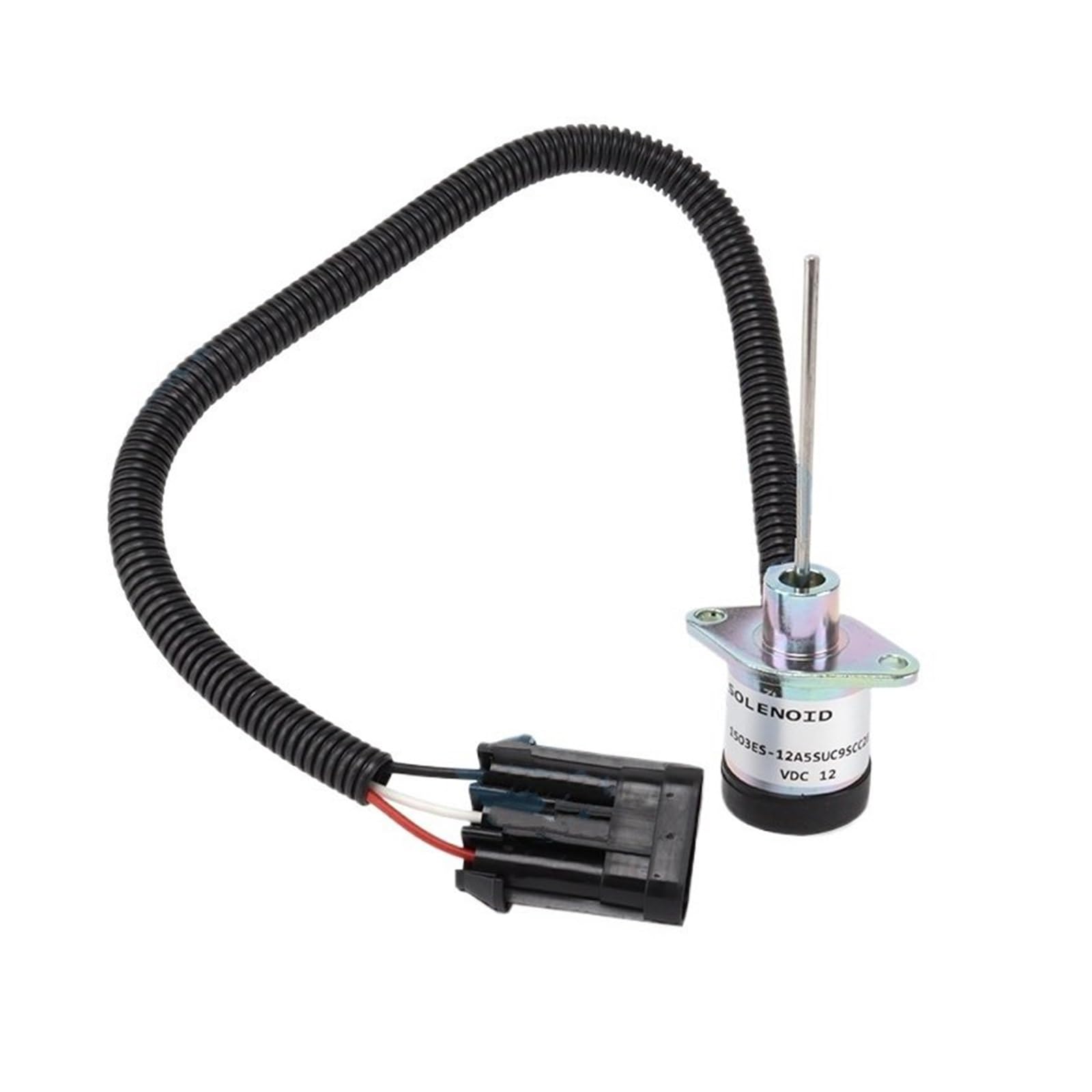 Solenoid Valve 1503ES Fuel Shut Off Solenooid for Kubota V2203DI Stop Solenoid Engine Fuel Stop Solenoid