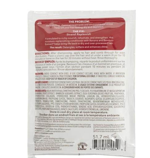ORS HAIRepair Banana and Bamboo Nourishing Conditioner for Dry and Brittle Hair - Travel Packet 1.75 Ounces (Pack of 12)