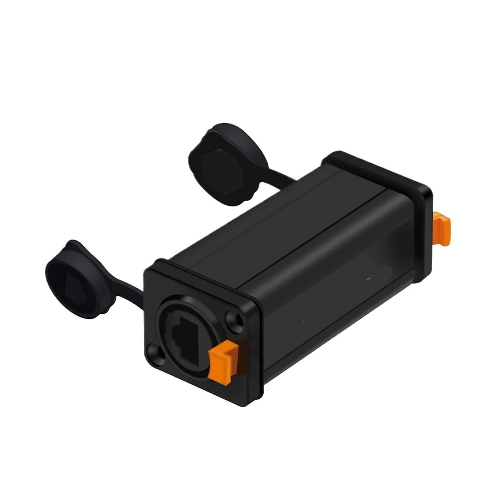 Adaptateur RJ45 femelle droit pour connecteur Ethernet en plastique 65mm