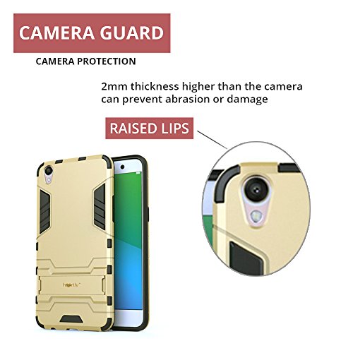 Image of Heartly Graphic Kickstand Hard Dual Rugged Armor Hybrid Bumper Back case Cover for Oppo r9 Plus - Navy Black - Black