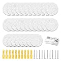 Drywall Anchor Repair Kit - Complete Anchor Hole Patch Solution, Drywall Screw Hole Filler for Ease and Quick Patching of Anchor Holes, 30 Pcs Diameter 2.36 Inches Drywall Screw Hole Repair