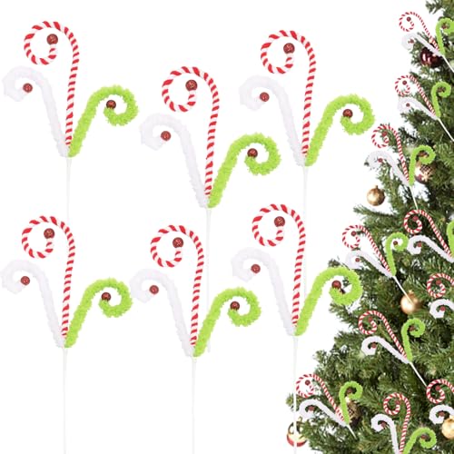 Candy Cane Christmas Tree Picks 22
