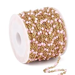 Gold Pink Beads