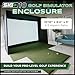 The Indoor Golf Shop SIG10 Golf Simulator Enclosure - Easy Push-Pin Assembly - Professional-Grade - Includes Impact Screen, Enclosure Surround, Protective Padding, Poles & More - 10'10'' x 8'4'' x 5'