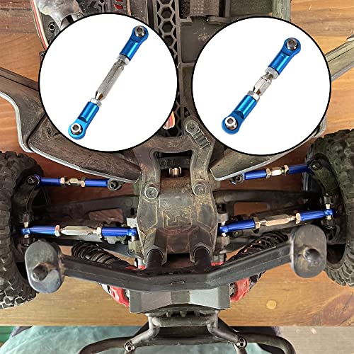 Vgoohobby Metal Turnbuckles Rod Camber Links Steering Linkage Tie Rods Pull Rod Compatible With Arrma Granite 4X4 Senton 4X4 Mega550 1/10 Rc Car (Blue) #TOP4