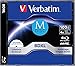 Produktbild VERBATIM M-DISC BD-R XL 100GB/1-4x Jewelcase (1 Disc) Inkjet Full Size Printable Surface, Lifetime Archival 43833 transparent/weiß