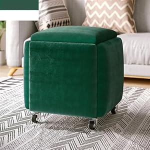 Generisch 5-in-1 Samt Sitzwürfel Hocker Grün
