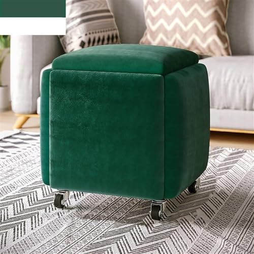 Generisch 5-in-1 Samt Sitzwürfel Hocker Grün