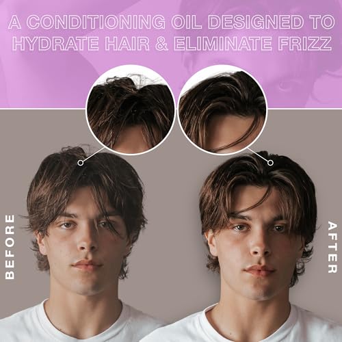 CRVFT Daily Leave in Conditioner For Men [OIL] | Men's Hair Moisturizer | Hair Oil For Men | For Dry and Damaged Hair (Thick, Curly, Frizzy, Long, & More) | Scented | (3oz) PM