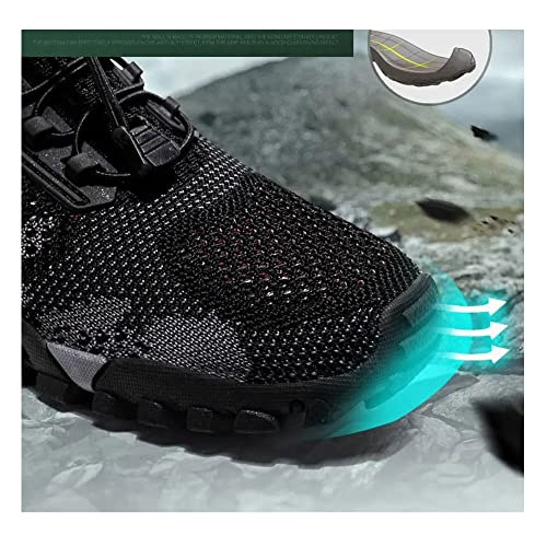 Bestgift Sapatos de Vadear Sapatos de Caminhada ao Ar Livre dos Homens Calçados Casuais Esportivos C