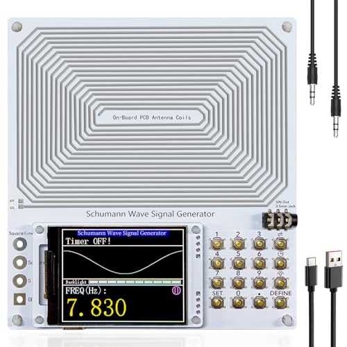 Frequency Generator with Timer | 0.001Hz-200kHz Adjustable Schumann Resonance Generator,