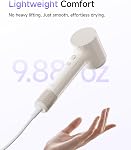Laifen Air Hair Dryer, Lightweight and Palm-Sized Compact, 15× High-Speed Drying with 110, 000 RPM Powerful Motor, Smart Temperature Control, 200 Million Negative Ions, 5 Modes & 2 Airspeeds