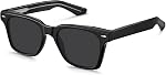 CARFIA Retro Polarized Sunglasses For Men UV400 Protection Square Arrow Rivet Trendy Classic Thick Shades