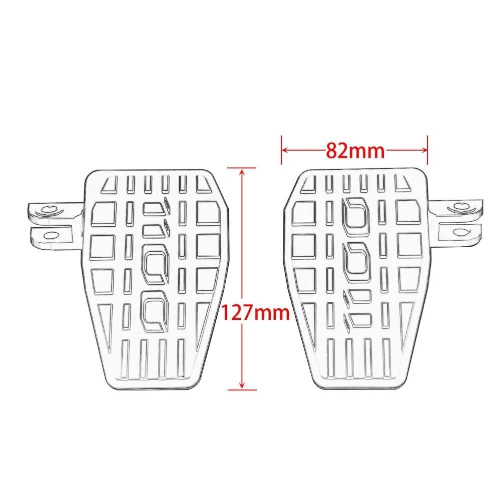 Pour CMX/CM 1100 2021-2026 Repose-pieds Larges