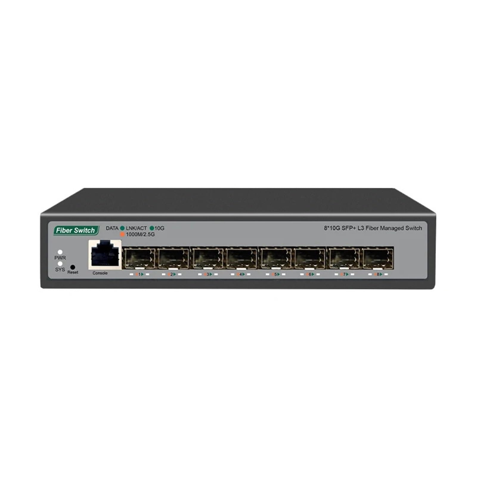 OSHZIKJII 8*Port 10G s-f.p+ L3 Managed Network Switch | Support 1G/2.5G/10G