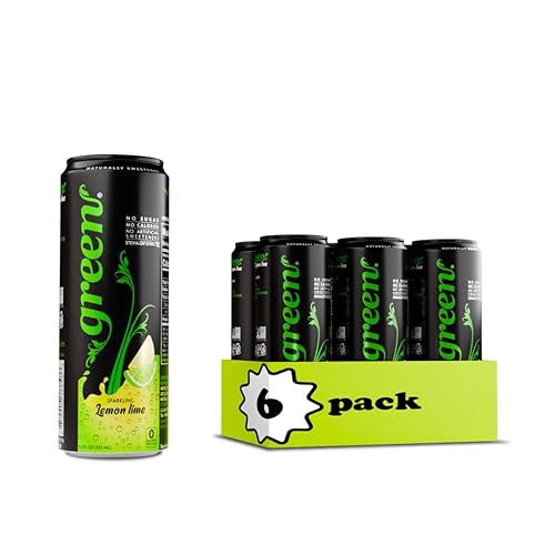 Lima verde limón sin azúcar sin calorías endulzada naturalmente con extracto de hoja 100 de stevia refresco carbonatado 1115 onzas líquidas cada