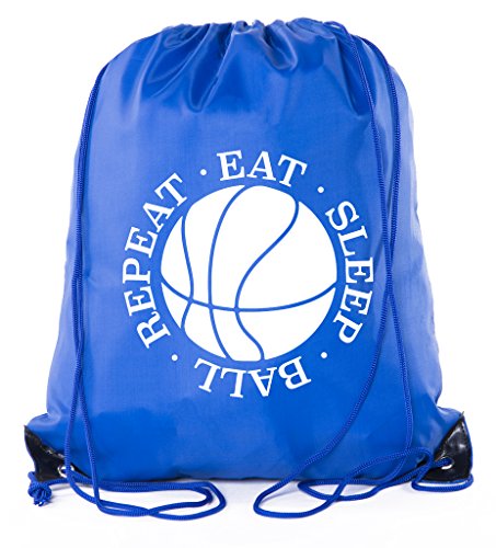 Mato & Hash Basketball Drawstring Bags with 3,6, and 10 pack Bulk Options 6PK Royal CA2500Basketball S6