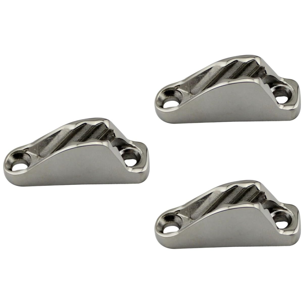 BESPORTBLE 3pcs Rope Cleats for Sailboats Marine Stainless Steel Hinge Marine Grade Cleat Rope Holder