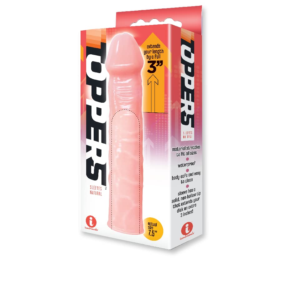 Amazon.com: Sex Toy Couples kit of Toppers - Natural, Extender Sleeve and  Icon Brands Vibrating Pussy Stroker Blake Eden : Health & Household
