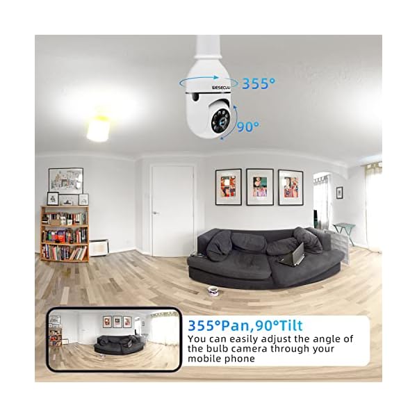 Bulb-Security-Camera-3MP-Bulb-Security-Camera-24GHz360-Security-Cameras-Wireless-Outdoor-Indoor-Full-Color-Day-and-Night-Motion-Detection-Audible-Alarm-Easy-Installation-Compatible-with-Alexa Bulb-Security-Camera-3MP-Bulb-Security-Camera-24GHz360-Security-Cameras-Wireless-Outdoor-Indoor-Full-Color-Day-and-Night-Motion-Detection-Audible-Alarm-Easy-Installation-Compatible-with-Alexa