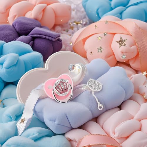 Image of Baby Pacifier Infant Dummy Pacifier Bling Silicone Pacifier Bling Baby Pacifier Rhinestone Crown Ultra Soft Silicone Infant Dummy Pacifier M Size ()
