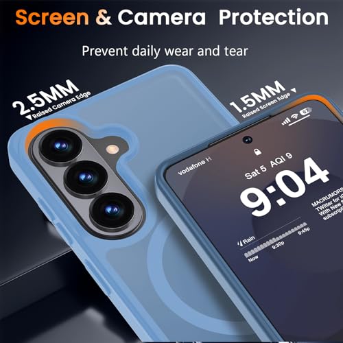 Image of WRJ Magnetic Case for Samsung Galaxy S23 6.1-Inch,Matte Sky Blue