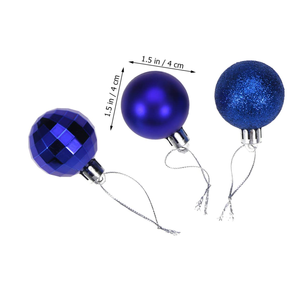 TOPBATHY 102 STK Weihnachtskugeln zum Aufhängen Kugelschmuck für den Weihnachtsbaum Weihnachten Weihnachtsfeiertage christbaumkugeln weihnachtsbaumkugeln Weihnachtsbaum hängende Kugeln Blue